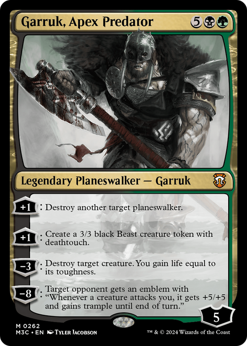 Garruk, Apex Predator (M3C-262) - Modern Horizons 3 Commander - for just $0.10! 