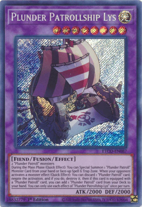 Plunder Patrollship Lys [ETCO-EN087] Secret Rare - for just $0.80! 