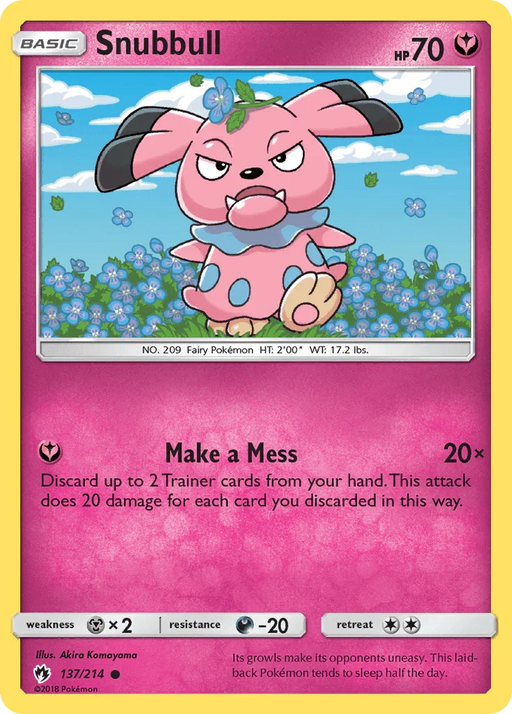 Snubbull (137/214) [Sun & Moon: Lost Thunder] - for just $0.15! 