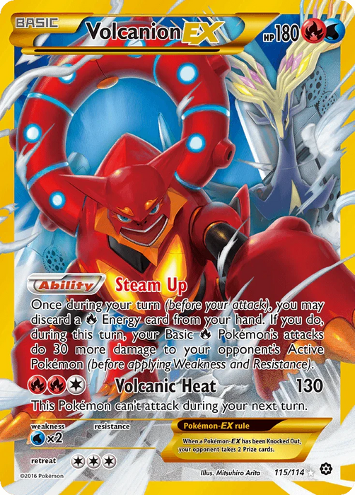 Volcanion EX (115/114) [XY: Steam Siege] - for just $15.20! 