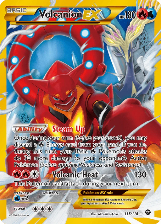 Volcanion EX (115/114) [XY: Steam Siege] - for just $15.85! 