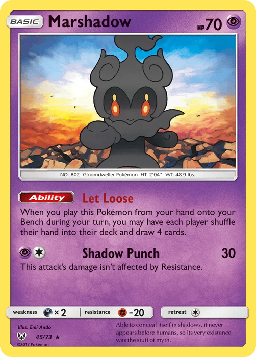 Marshadow (45/73) [Sun & Moon: Shining Legends] - for just $0.30! 