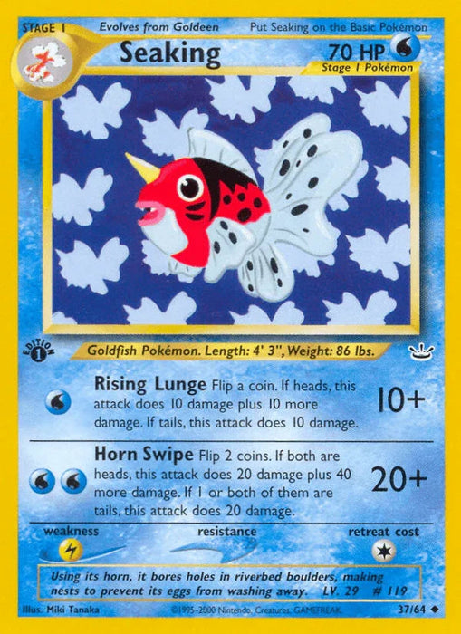 Seaking (37/64) [Neo Revelation 1st Edition] - for just $0.55! 