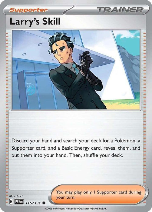 Larry's Skill (115/131) [Scarlet & Violet: Prismatic Evolutions] - for just $0.10! 