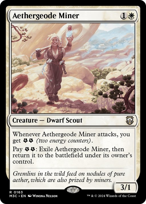 Aethergeode Miner (Ripple Foil) [Modern Horizons 3 Commander] - Just $0.20! Shop now at Retro Gaming of Denver