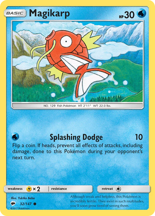 Magikarp (32/147) [Sun & Moon: Burning Shadows] - for just $0.15! 