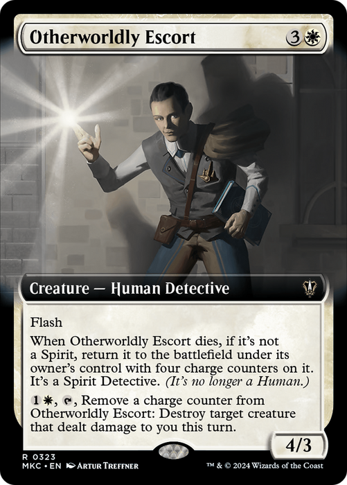 Otherworldly Escort (MKC-323) - Murders at Karlov Manor Commander: (Extended Art) - for just $0.05! 
