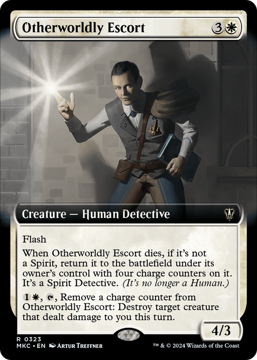 Otherworldly Escort (MKC-323) - Murders at Karlov Manor Commander: (Extended Art) - for just $0.05! 