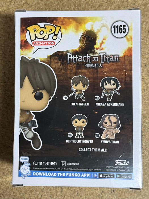 Funko Pop! Animation Eren Jaeger Leaping #1165 Attack On Titan AOT 2022 (Box Dmg) - for just $15! 