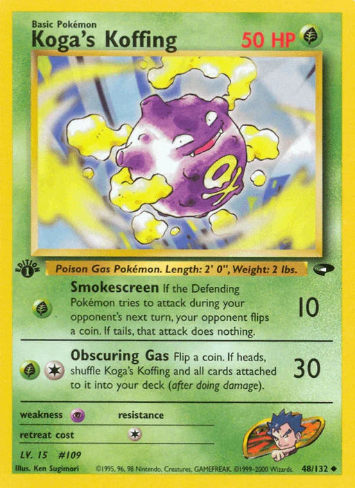 Koga's Koffing (48/132) [Gym Challenge 1st Edition] - for just $0.60! 