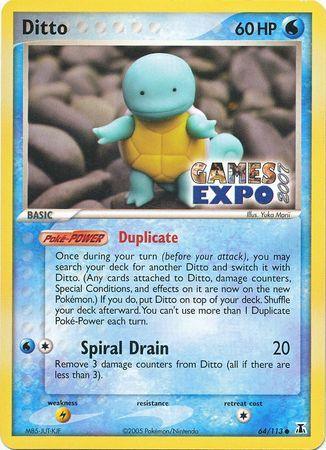 Ditto (64/113) (Games Expo Exclusive) [EX: Delta Species] - for just $190.65! 