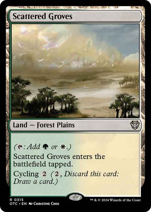 Scattered Groves (OTC-315) - Outlaws of Thunder Junction Commander - for just $0.09! 