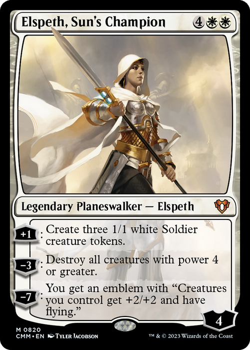 Elspeth, Sun's Champion (CMM-820) - Commander Masters - for just $0.64! 
