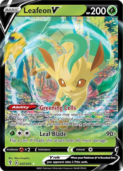 Leafeon V (007/203) [Sword & Shield: Evolving Skies] - for just $1.25! 