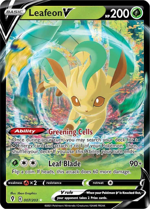 Leafeon V (007/203) [Sword & Shield: Evolving Skies] - for just $1.25! 