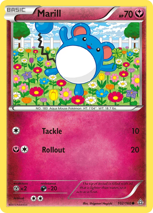 Marill (102/160) [XY: Primal Clash] - for just $0.15! 