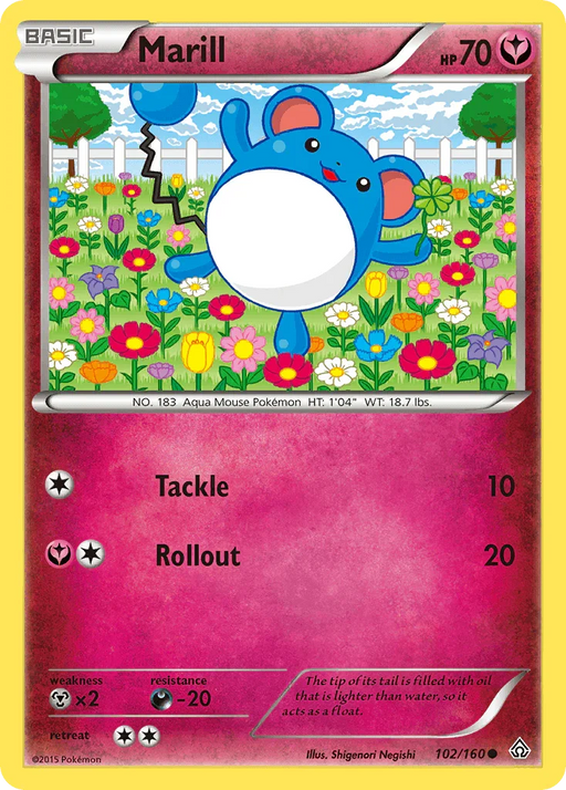 Marill (102/160) [XY: Primal Clash] - for just $0.15! 
