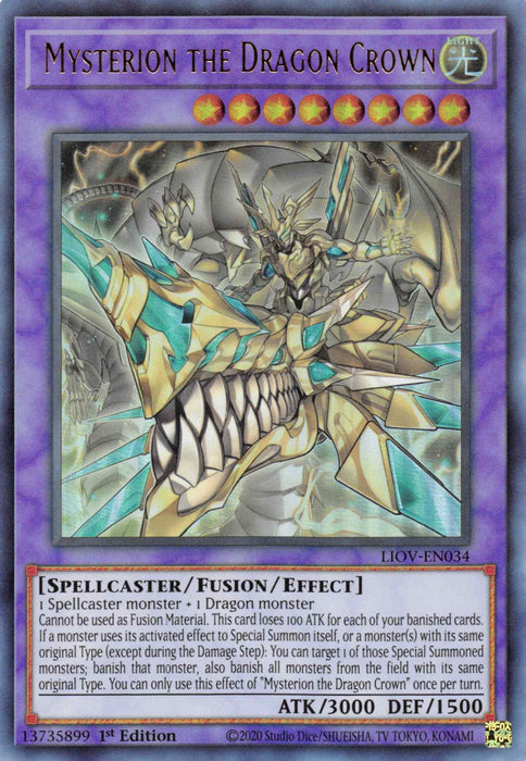 Mysterion the Dragon Crown [LIOV-EN034] Ultra Rare - for just $0.30! 