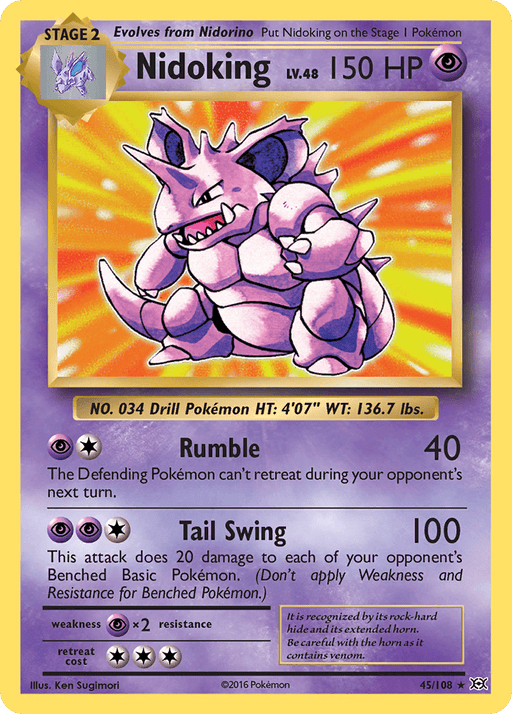 Nidoking (45/108) [XY: Evolutions] - for just $1.20! 