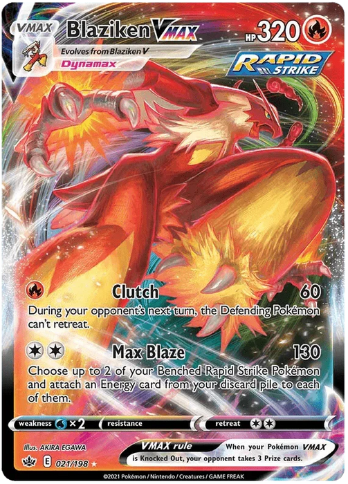 Blaziken VMAX (021/198) [Sword & Shield: Chilling Reign] - for just $1.85! 