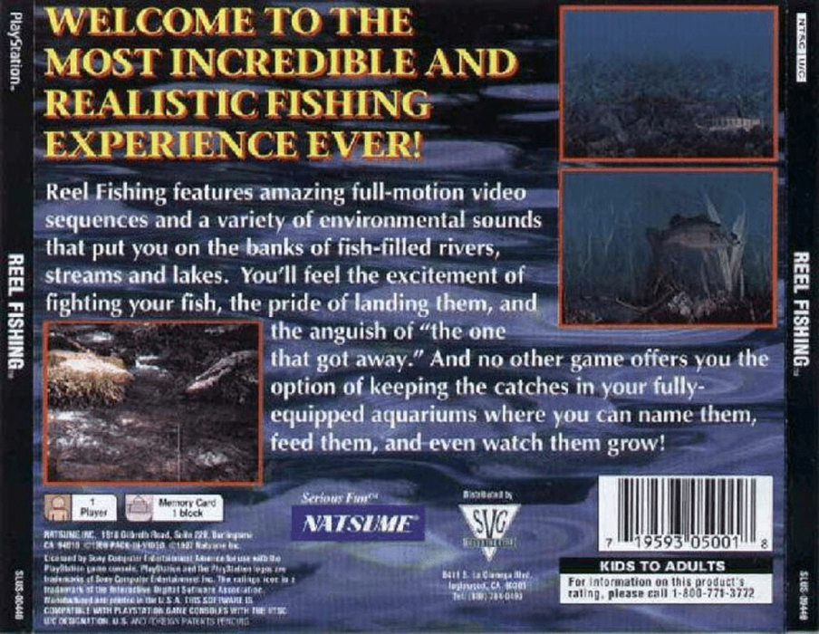 Reel Fishing – PlayStation 1 (PS1) - for just $5.99! 