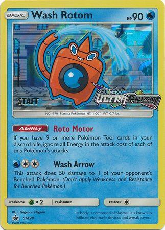 Wash Rotom (SM94) (Staff Prerelease Promo) [Sun & Moon: Black Star Promos] - for just $33.60! 
