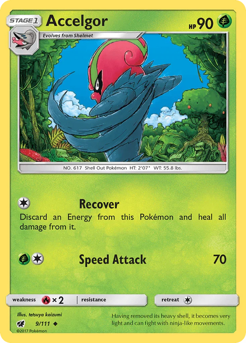 Accelgor (9/111) [Sun & Moon: Crimson Invasion] - for just $0.10! 