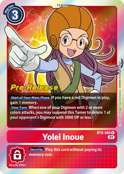 Yolei Inoue [BT8-085] [New Awakening Pre-Release Cards] - Just $0.09! Shop now at Retro Gaming of Denver