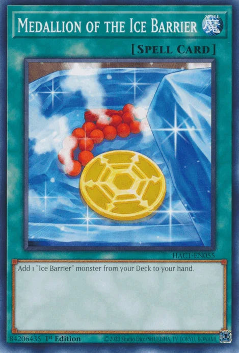 Medallion of the Ice Barrier [HAC1-EN055] Common - for just $0.10! 