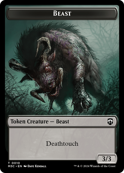 Beast (0010) // Shapeshifter (0008) Double-Sided Token [Modern Horizons 3 Commander Tokens] - Just $0.10! Shop now at Retro Gaming of Denver