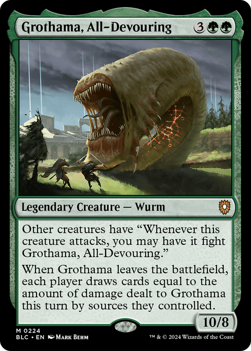 Grothama, All-Devouring (BLC-224) - Bloomburrow Commander - for just $0.09! 