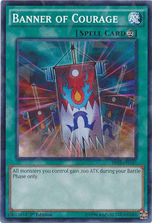 Banner of Courage [BP03-EN147] Shatterfoil Rare - for just $0.10! 