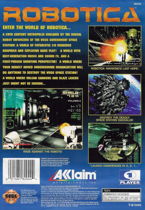 Robotica – Sega Saturn (SS) - for just $0! 