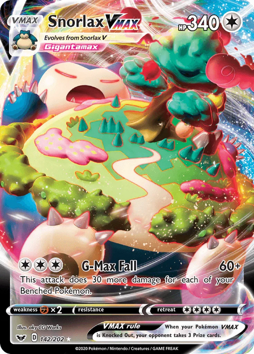 Snorlax VMAX (142/202) (Jumbo Card) [Sword & Shield: Base Set] - for just $6.25! 