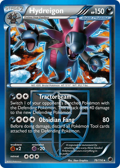 Hydreigon (78/116) [Black & White: Plasma Freeze] - for just $2.95! 