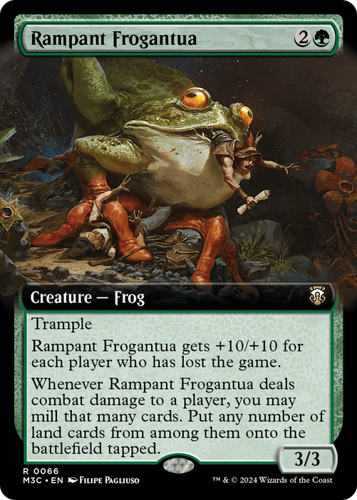 Rampant Frogantua (Extended Art) [Modern Horizons 3 Commander] - Just $0.35! Shop now at Retro Gaming of Denver