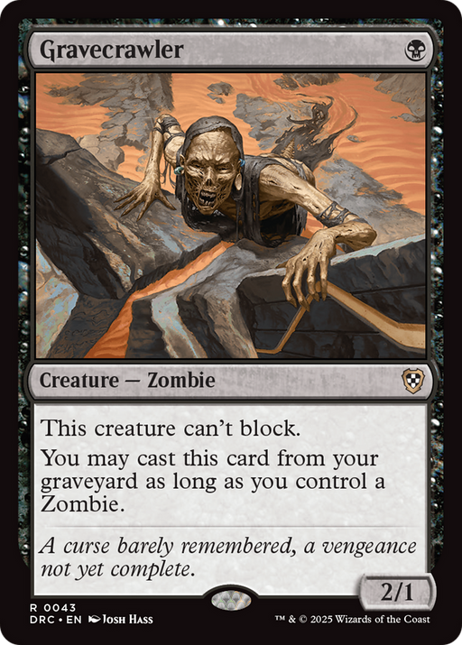 Gravecrawler (DRC-043) - Commander: Aetherdrift - for just $0.25! 
