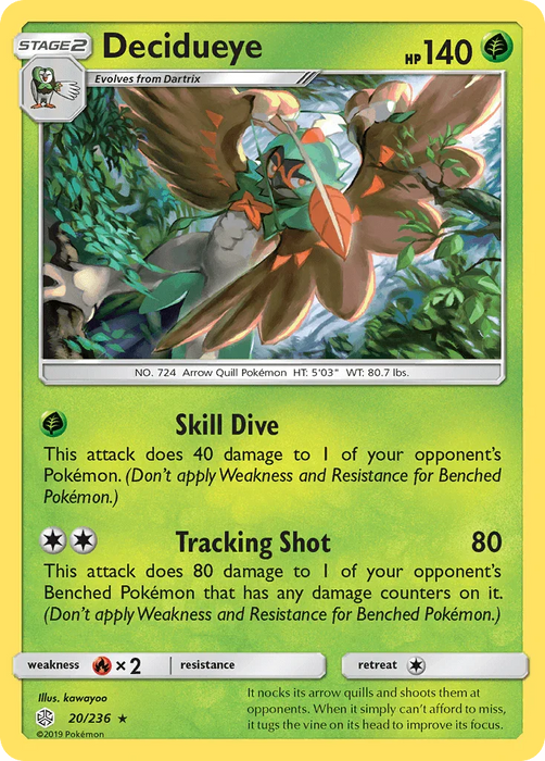 Decidueye (20/236) [Sun & Moon: Cosmic Eclipse] - for just $0.40! 