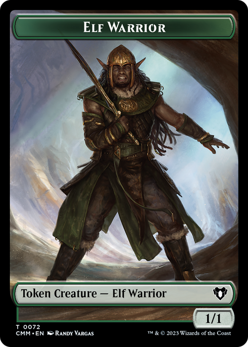 Elf Warrior // Cleric Double-Sided Token [Commander Masters Tokens] - for just $0.15! 