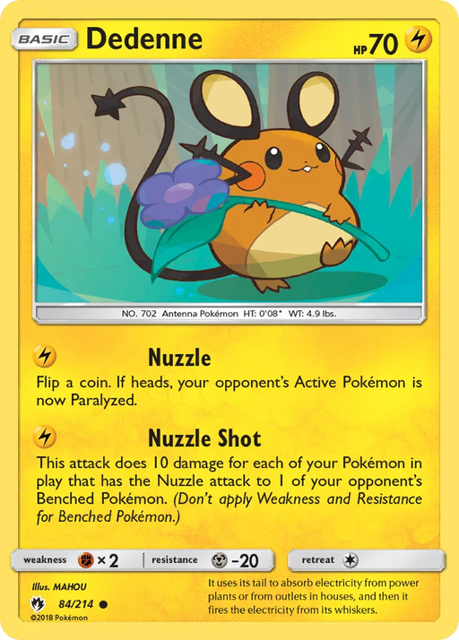 Dedenne (84/214) [Sun & Moon: Lost Thunder] - for just $0.25! 