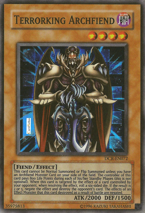 Terrorking Archfiend [DCR-EN072] Super Rare - for just $0.40! 