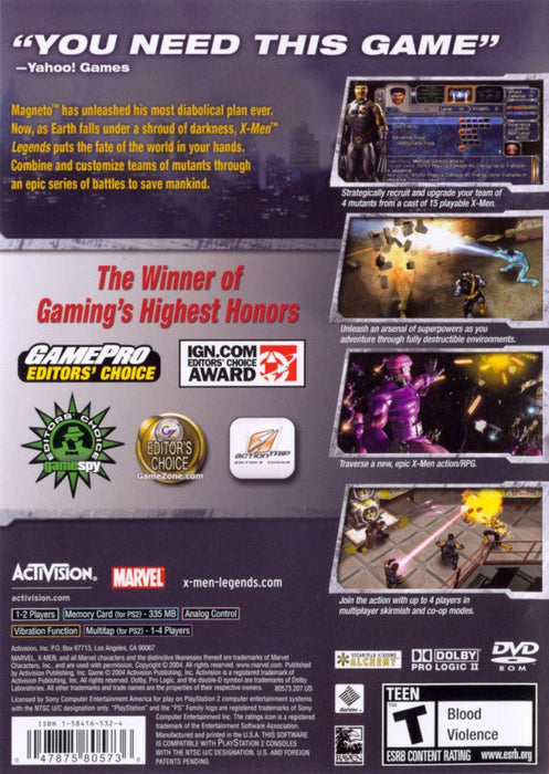 X-Men Legends [Greatest Hits] – PlayStation 2 (PS2) - for just $0! 