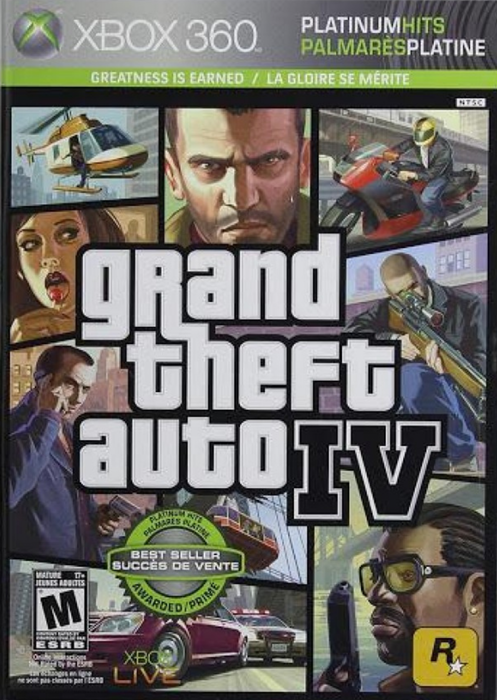 Grand Theft Auto IV [Platinum Hits] – Xbox 360 (X360) - for just $9.99! 