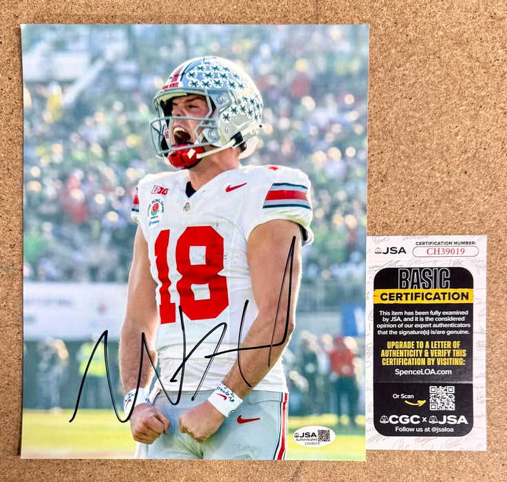 Will Howard National Champ 2025 QB Signed Ohio State 8X10 Photo With JSA COA - for just $115! 