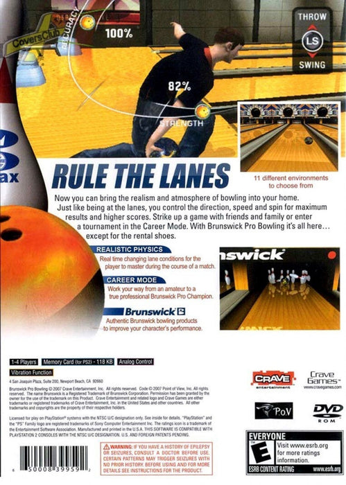 Brunswick Pro Bowling – PlayStation 2 (PS2) - for just $3.99! 