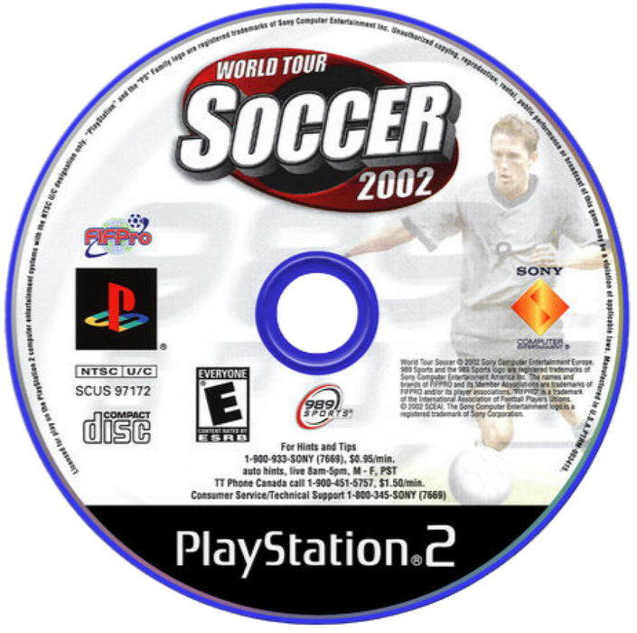 World Tour Soccer 2002 – PlayStation 2 (PS2) - for just $2.99! 