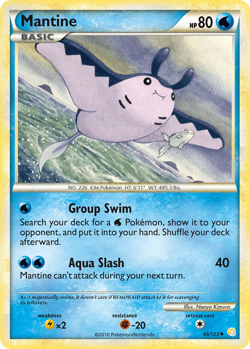 Mantine (45/123) [HeartGold & SoulSilver: Base Set] - for just $0.25! 