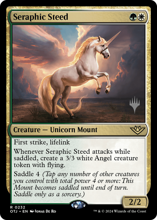 Seraphic Steed (PPOTJ-232) - Outlaws of Thunder Junction Promos - for just $0.11! 