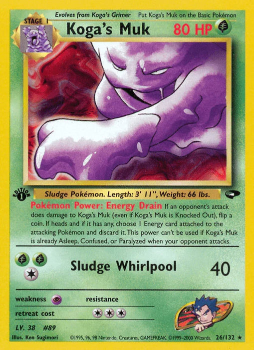 Koga's Muk (26/132) [Gym Challenge 1st Edition] - for just $2.90! 