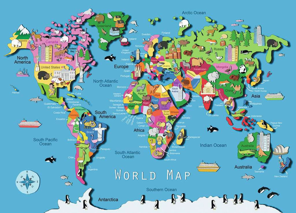 Puzzle: World Map - for just $14! 
